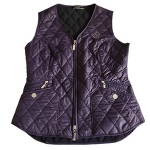 Arista Equestrian Purple Quilted Vest Womens Small Outdoors Horse Back Riding